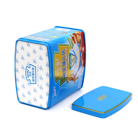 rectangualr empty tinplate containers